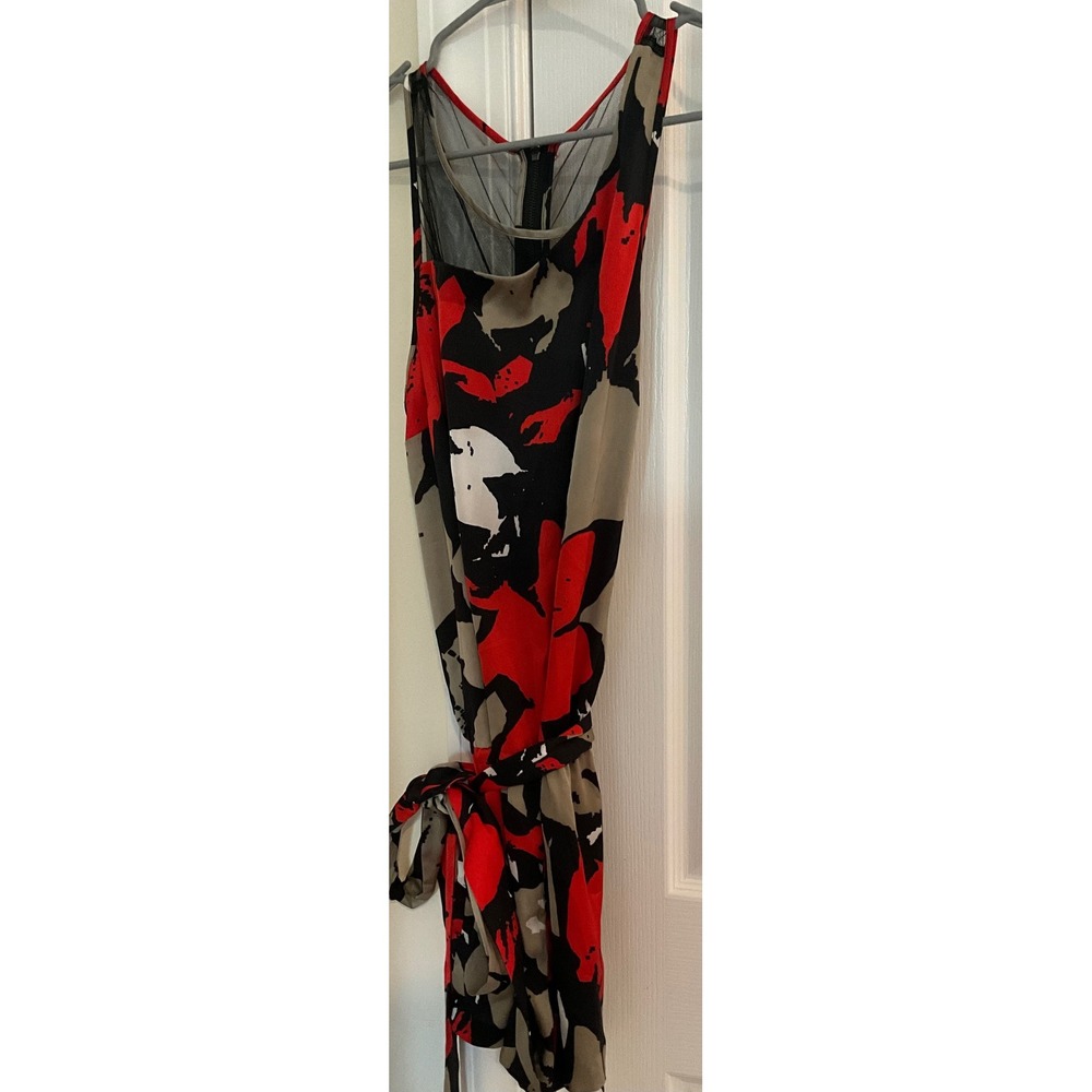 Guess Los Angeles Floral Romper Jet Black Multi Mesh Back W22D26W2RQ0 Womens L‎